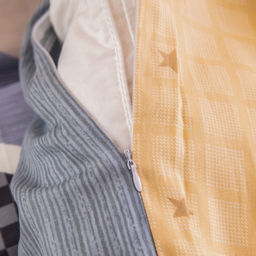 Комплект постельного белья Люкс Сатин 100% хлопок на резинке AR360 140*200*25 Евро 4 Наволочки