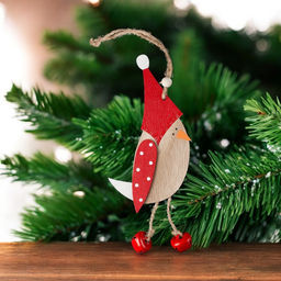 Цена за 1 шт. Украшение ErichKrause Decor Птенчик в шапке 19см, дерево  фото 3