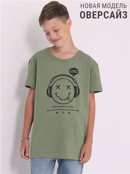 Футболка Апрель хлопок оливковый