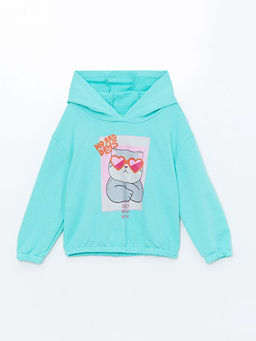 Kap??onlu K?z ?ocuk Sweatshirt