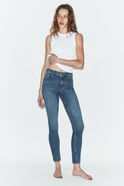 TRF HIGH-WAIST SKINNY JEANS - Zara фото 18