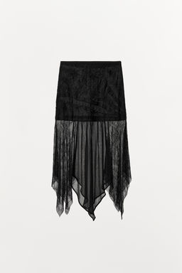 COMBINED GEORGETTE SKIRT - Zara фото 5