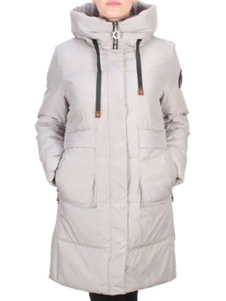 8966 LIGHT GRAY Пальто зимнее женское CLOUD LAG CAT (200 гр. холлофайбер) - Fashion фото 2