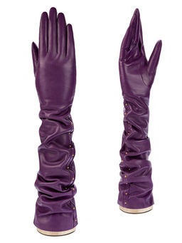 Перчатки женские ш+каш. F-IS1392 d.violet - Eleganzza фото 7