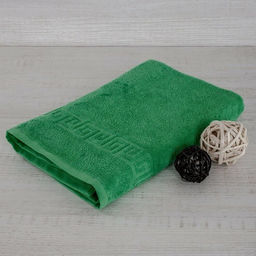 Полотенце кухонное махровое Универсальное-ТЕМНО-ЗЕЛЕНЫЙ 40*70 см. хлопок 100% - Лен поволжья фото 2