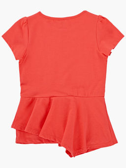 Футболка для девочки UD 0738 коралловый - Mini maxi фото 8