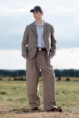 LIMITED EDITION CHECK WOOL SUIT TROUSERS