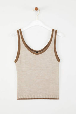 TRENDYOLMILLA Siyah Renk Bloklu Triko Bluz- H?rka Tak?m TWOAW25HI00058 фото 7