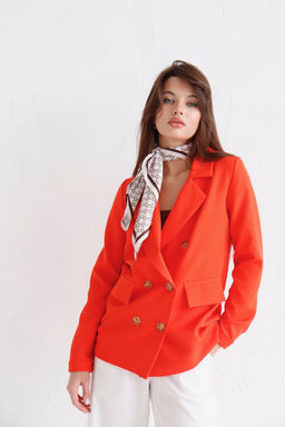 12628 Двубортный жакет красно-оранжевый - Martichelli фото 27
