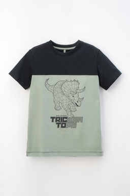 Футболка для мальчика Crockid КР 302159-1 из хлопка комбинированная  фото 2