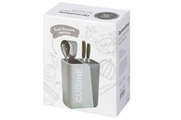 Органайзер для столовых приборов 16,7*9,5*21,5 см "Серый"