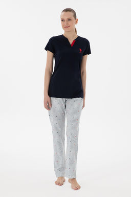 Kad_n Lacivert Pijama Tak_m_ Sepette S_rpriz _ndirim - U.s. polo assn фото 4