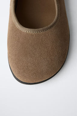 LEATHER BAREFOOT BALLERINAS - Zara фото 14