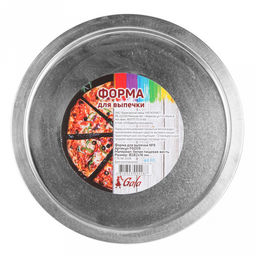 Форма для запекания металлическая д27см, h1,6см, круглая (Россия)