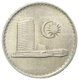 Монета 10 сен 1973 года Малайзия