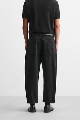 TAPERED FIT WIDE-LEG JEANS - Zara фото 3