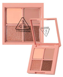 Mini Multi Eye Color Palette #Side By Side - Палитра теней для век романтического розового и лилового оттенков, 3,2 гр