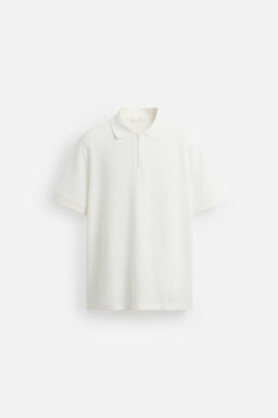 QUARTER-ZIP POLO SHIRT - Zara фото 7