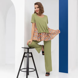 Брючный комплект
 Дневник моих путешествий (2 в 1, оливка) - Charutti фото 6