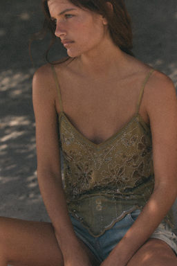 TOP BORDADOS TIRANTES / Khaki