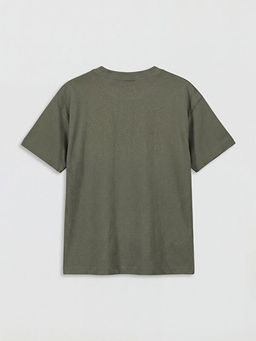 Bisiklet Yaka Bask?l? Erkek ?ocuk Ti??rt