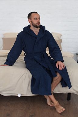 Халат мужской Банный (капюшон) - Оптима фото 6