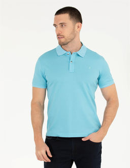 A__k Mavi Slim Fit Polo Yaka Merserize Ti__rt