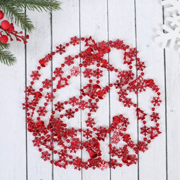 Бусы на ёлку Снежинки, длина 2.7 м, d=2.3 см, МИКС - Зимнее волшебство фото 4