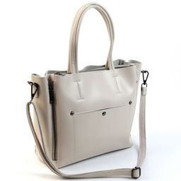 Женская кожаная сумка тоут 8650 Априкот