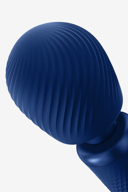 Вибромассажер Fun Factory VIM VIBRATING WAND, силикон, синий, 31,3 см  фото 6