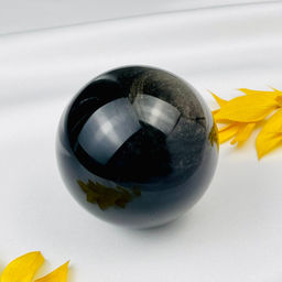 Шар из Обсидиана золотистого