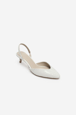 ZAPATO KITTEN PIEL - THE ITEM ZARA WOMAN / blanco  фото 6