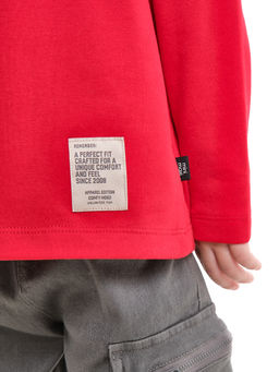 Толстовка для мальчика с шевроном 22-1124 темно-серый меланж - Mini maxi фото 19