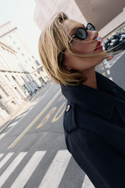 WOOL COAT WITH BELT - Zara фото 5