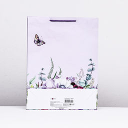 Пакет подарочный Бабочки в цветах, 33 х 42,5 х 10 см - Simaland фото 2