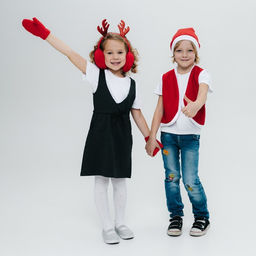 Карнавальный костюм «Новогодний гном» жилетка и колпак, рост 98-110 см