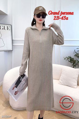 Мягкое тёплое платье из трикотажа - Bruno фото 2