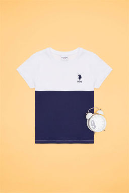 Детская белая футболка с круглым вырезом Неожиданная скидка в корзине