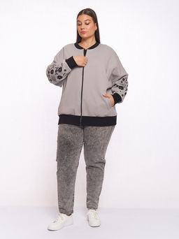 Бомбер с вышивкой GA02061GRY24 - Артесса фото 2