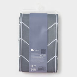 Штора для ванной SAVANNA, 180×180 см, серая