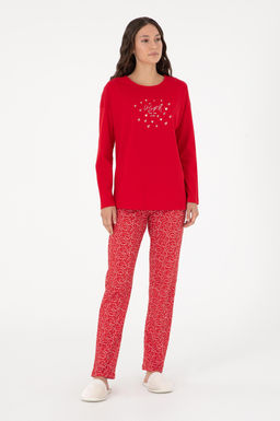 Женский красный пижамный комплект Неожиданная скидка в корзине - U.s. polo assn фото 2