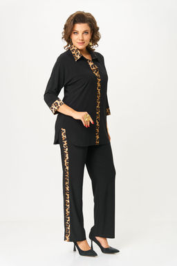 Костюм Svetlana Style 3017 черный+леопард