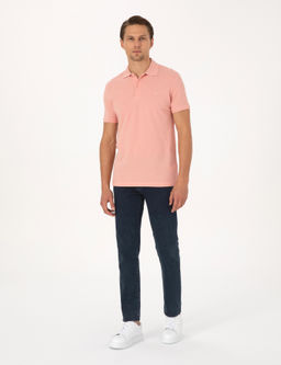 G_l Kurusu Slim Fit %100 Pamuk K_vr_lmaz Polo Yaka Basic Ti__rt