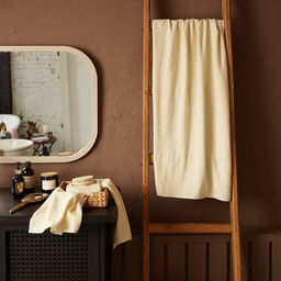 Полотенце махровое Экономь и Я 50*90см, цв. молочный, 100% хлопок, 320 гр/м2  фото 8