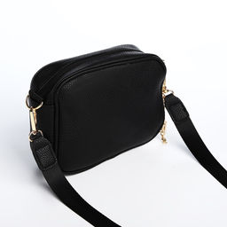 Сумка из искусственной кожи с кошельком Nazamok, 19*14*6 см, цвет черный  фото 3