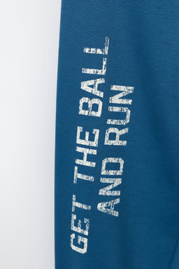 PANTAL?N JOGGER TEXTO ETIQUETA / Azul?n - Zara фото 6