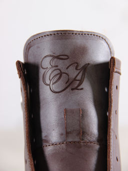 Ботинки 319.taskanaka.Вакса коричневая/шерсть