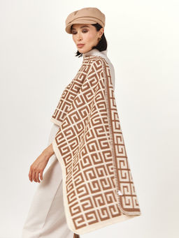 в составе ШЕРСТЬ  и КАШЕМИР Большой, мягкий, теплый  двусторонний палантин - Tantino фото 4