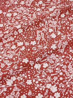 Теплый хлопок Мирана цв.кирпично-терракотовый, ш.1.48м, хлопок-100%, 140гр/м.кв