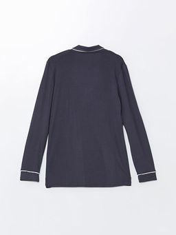 G?mlek Yaka Kad?n Pijama ?st?